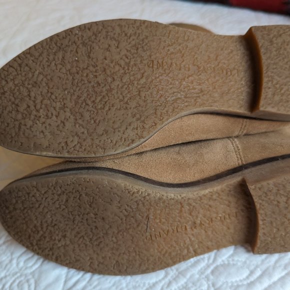 Lucky Brand Suede Fringe Boots - Picture 2 of 9